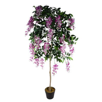 Plastic, Silk Artificial Arrangement in Planter