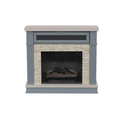 Carolina Blue Fireplace