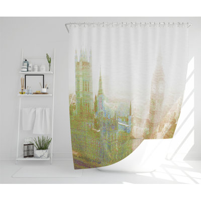 Dimpy Polyester Shower Curtain Set