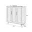 Rangement pour chaussures en alliage d'aluminium noyer-1393377878