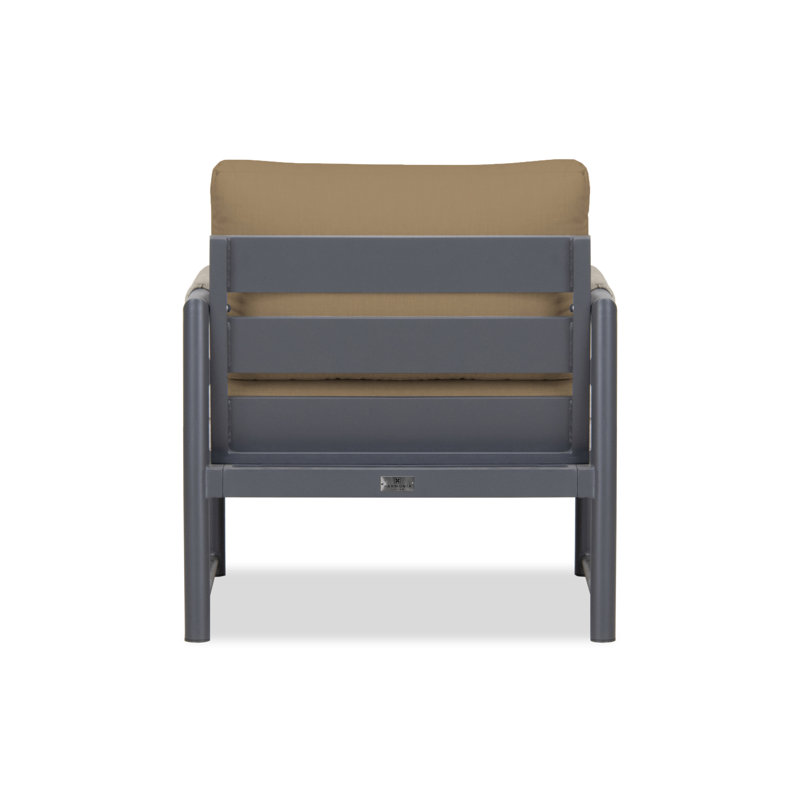 Alto Outdoor Lounge Chair, Cast Silver Sunbrella®, Slate Gray