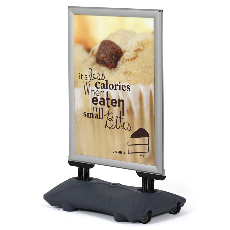 Porte-affiche Pavement, Argent
