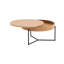2 tables gigognes Mariyana, brun uni, 27,6 po x 27,6 po x 15,7 po et 19,7 po x 21,3 po x 19,7 po | 100% panneau de fibres à densité moyenne avec pieds en métal | Capacité de poids de 22 lb | Parfait pour les salons et les bureaux de style scandinave