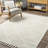 Kerry Textured Geometric Tasseled Area Rug-396843528