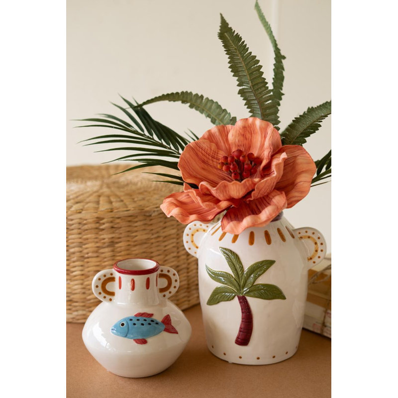 ENSEMBLE DE DEUX VASES EN CÉRAMIQUE