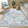 Area Rug Washable Bohemian Vintage Style Rug Low Pile Distressed Floor Carpet for Living Room Bedroom Kitchen Dining
