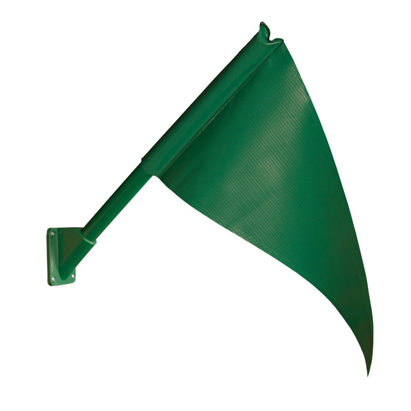 Plastic Flag and Flagpole Set, Green