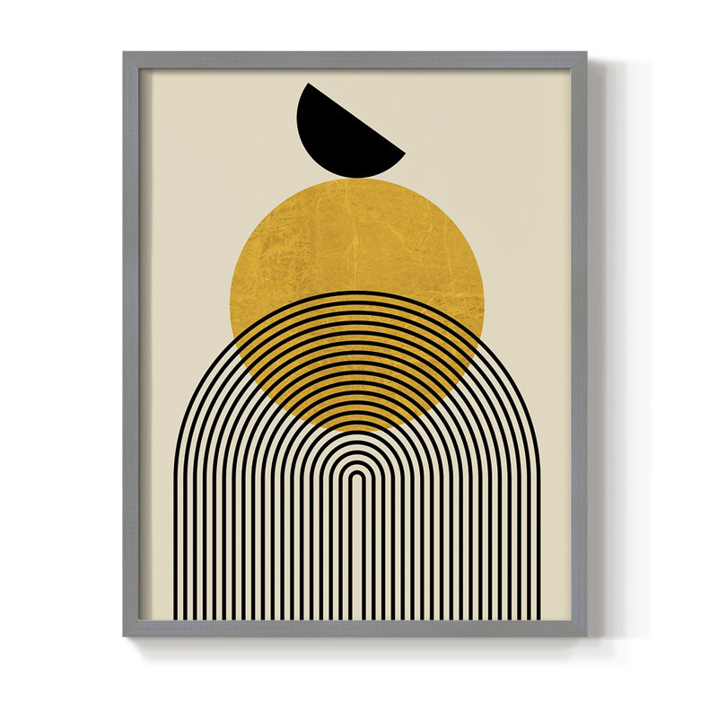 Golden Arches, reproduction encadrée - bois massif, Gris, H 10 po x l 8 po