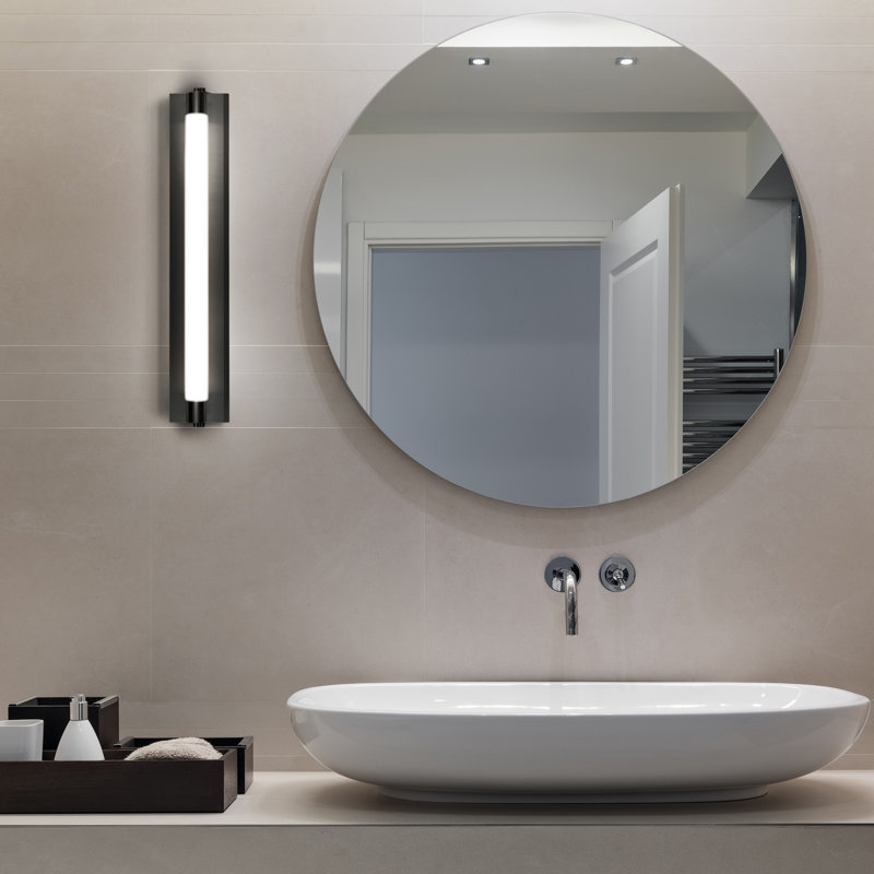 Procyon Sleek 24" Black Integrated LED Bathroom Wall Light