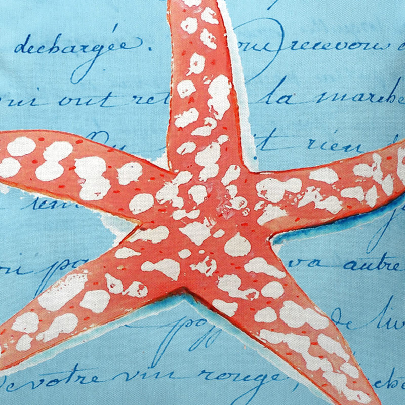 Housse de coussin d'extérieur carré Starfish, Grand