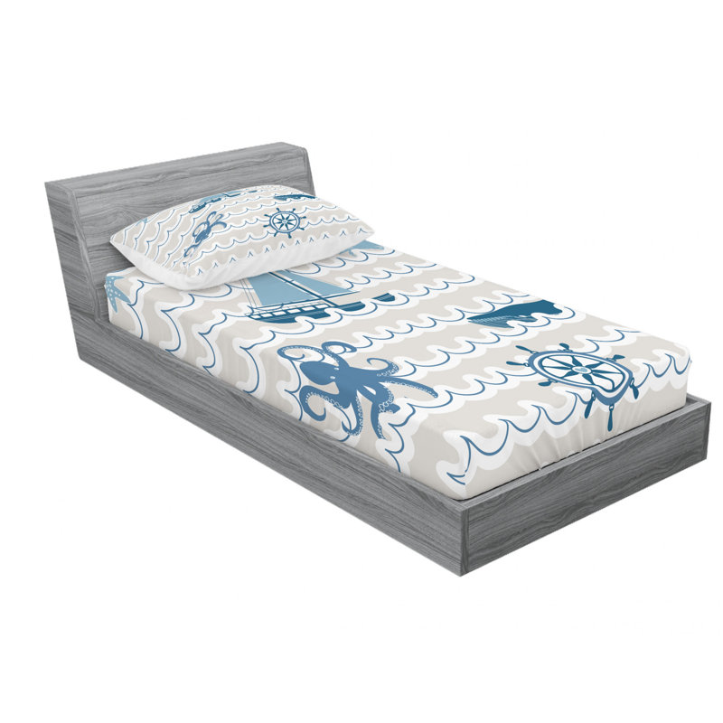 Microfiber Sheet Set, Twin Sheet Set with Fitted Sheet