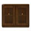 Buffet Mid-Century cannelé avec 2 trous de sortie-1528390234