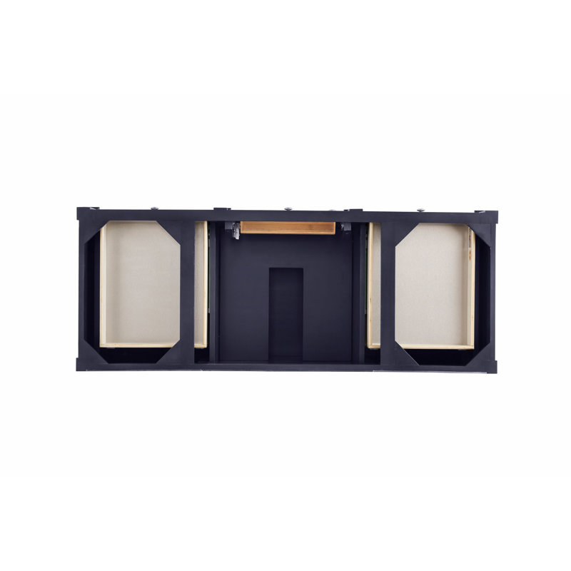Meuble-lavabo simple 60 po Dussault, Bleu victoire, 8 po, Sibérien