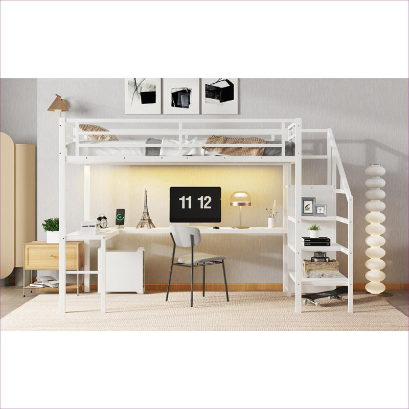 Structure de lit mezzanine Modern Silhouette