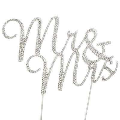 Dessus de gâteau strass M. et Mme