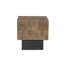 Table de bout carrée en bois massif noir et brun 22 po HomeRoots