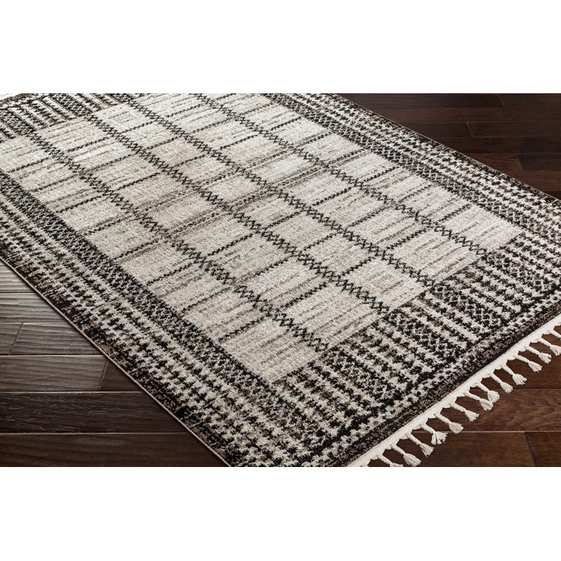 Moroccan Indoor Rug, Rectangle 6'7" x 9'