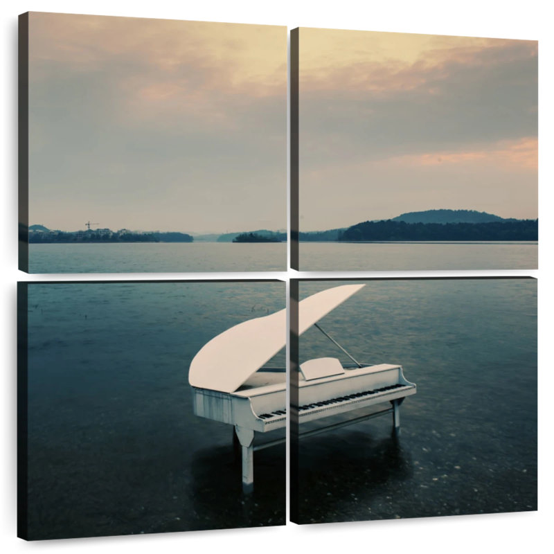 Abarca Piano By The Sea, 74" H x 74" W