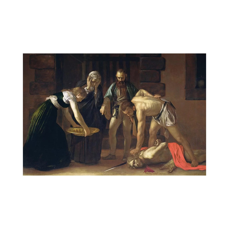 The Decapitation Of St. John The Baptist, 1608 by Michelangelo Merisi Da Caravaggio - Wrapped Canvas Painting