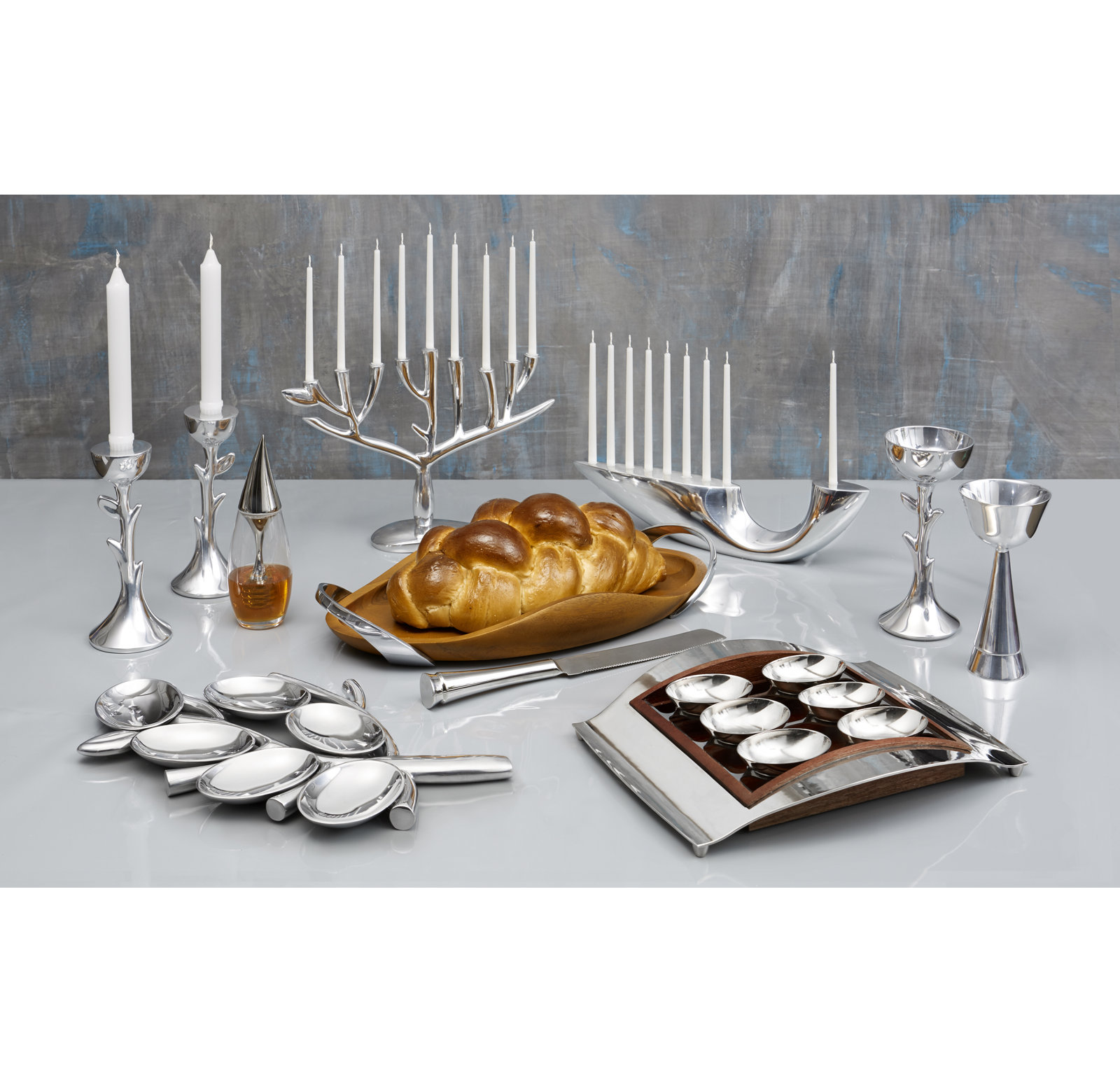 Nambe Tree of Life Menorah