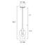 Luminaire suspendu en forme de cloche à 1 lumière Laureen-50631089