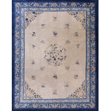 Handmade Wool Floral and Oriental Area Rug
