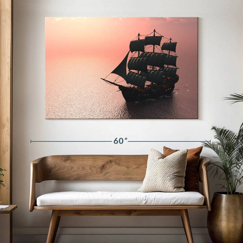 Mehar Sailing Old Ship, 34" H x 51" W