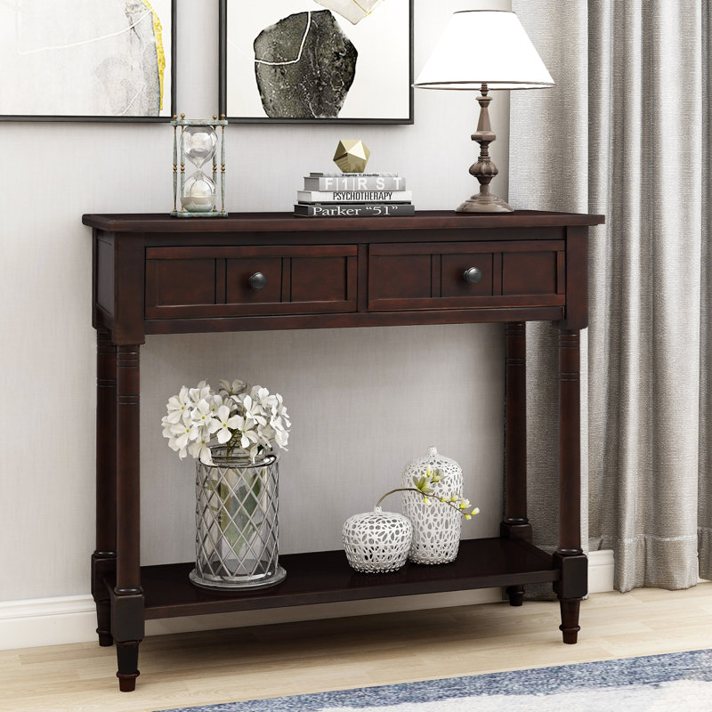 Nedlands 36'' Solid Wood Console Table, Brown
