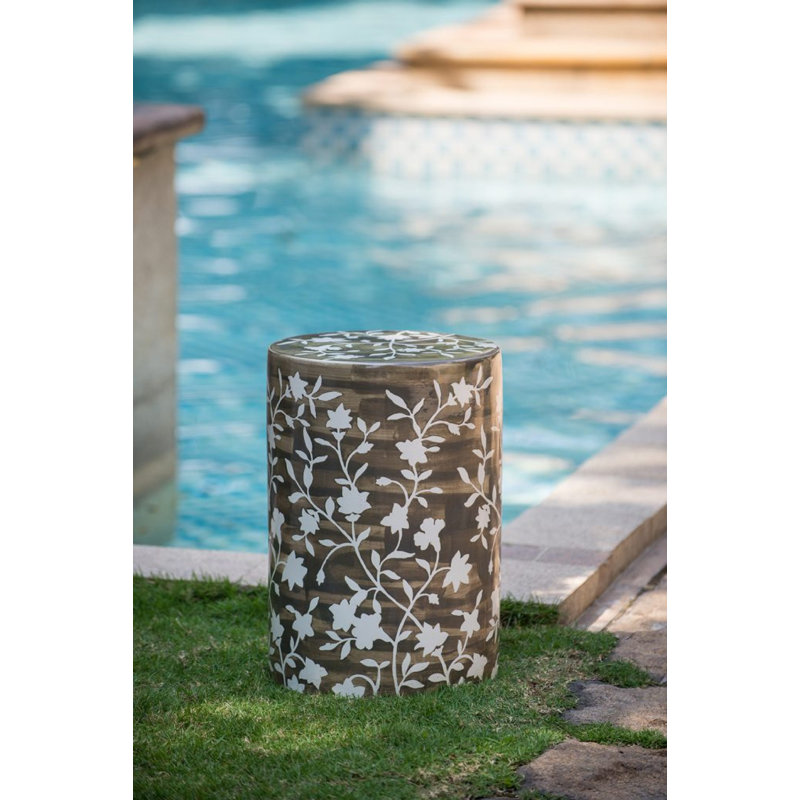 Tabouret de jardin haut de 18 po en céramique Iayla
