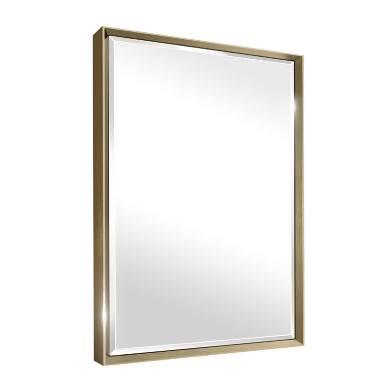 Miroir de salle de bain Lohoski, Doré, 36 po x 24 po
