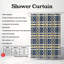 Abstrait bleu - rideau de douche Premium-735324010