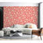 Murale pelez et collez de qualité supérieure - Motif floral rose-1774991908