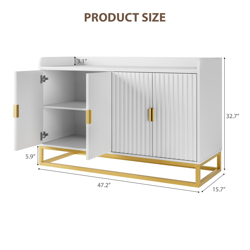 119.9cm Sideboard, White