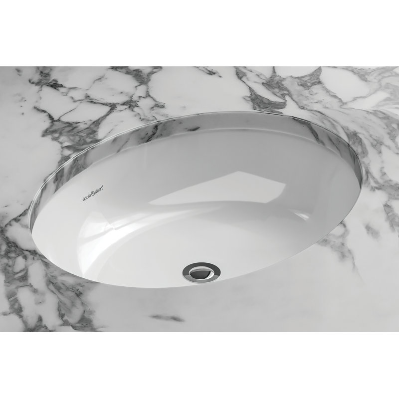 Kaali 18" x 14" Undermount Oval Lavatory Sink