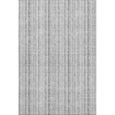 Premium Machine Washable Prisco Silver Rug