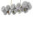 Chandelier Hyde Vintage Brass Finish Handmade Glass