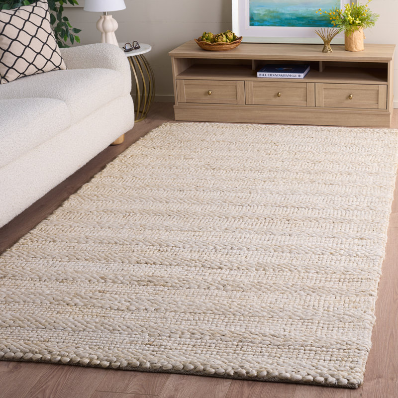 Tapis uni en jute / coton Keyia, Rectangle 5 pi x 8 pi