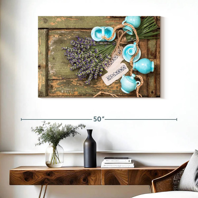 Harnek Rustic Lavender, 26" H x 39" W