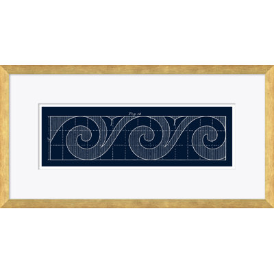«Blue figure 14» par David Phoenix - reproduction de photo encadrée sur papier