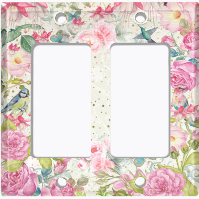 Patterned 2 - Gang Rocker Standard Wall Plate