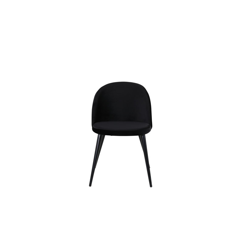 Webrook 46.5cm H Tufted Upholstered Side Chair, Black
