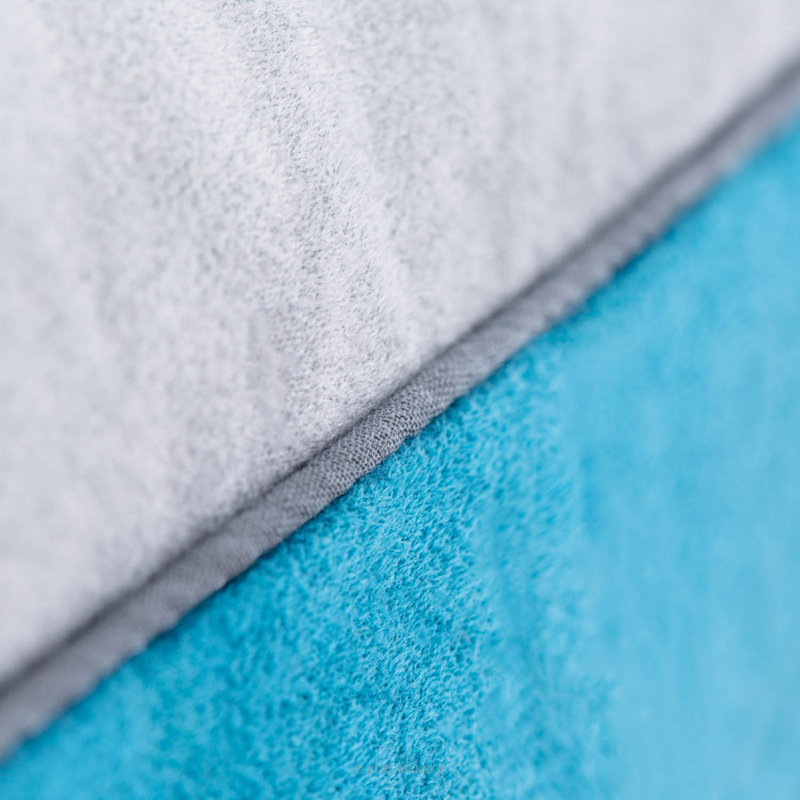 Matelas déchiqueté pour animaux de compagnie Costello, Bleu sarcelle, Petit (l 22 po x P 16 po x H 3 po)