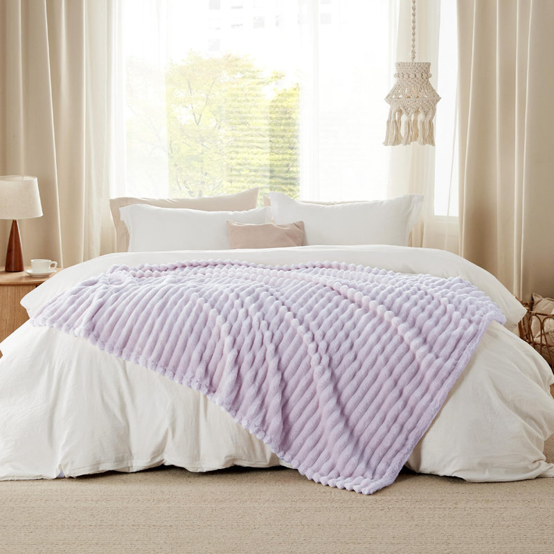 Bedsure Fitted Sheet Deep - Bed Sheets Extra Deep Pocket made of Soft Brushed Microfiber for Bed, 200cm x 150cm, Lavender Fog