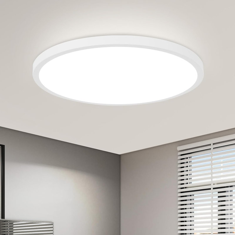Ceiling lamp LED ceiling light bathroom - bathroom lamp flat 18W rhombus plate hallway lamp kitchen 3000K round kitchen lamp warm white bathroom lamp IP44 for hallway bathroom bedroom