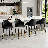 Upholstered Counter Stool With Metal Frame（Bar Stool Set Of 2）-993790819