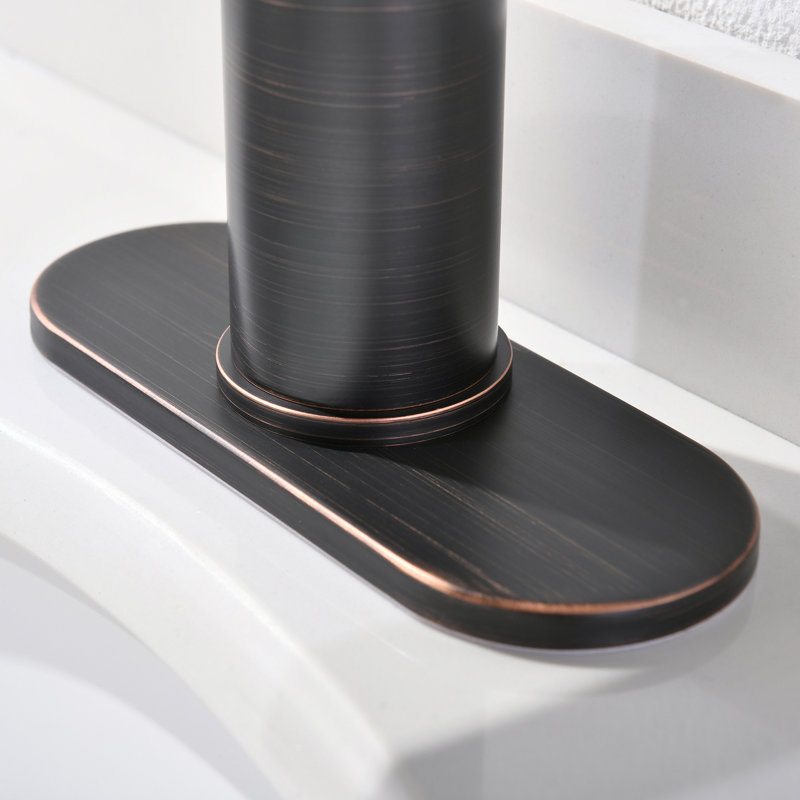 Single-handle Bathroom Faucet with Drain Assembly, Oil Rubbed Bronze
