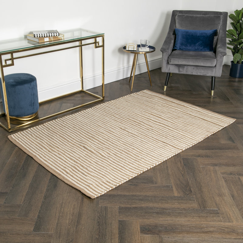 Cloran Striped Hand Woven Area Rug, Rectangle 120 x 180cm