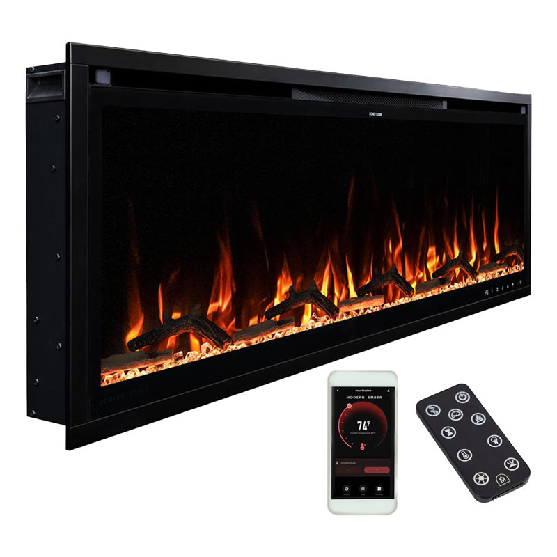 Wyman Linear Stone Mantel & 50" Firebox Me-2408m-stn-50