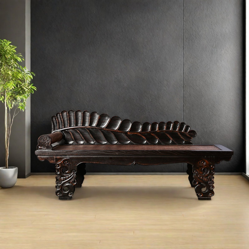 Chaise antique en orme, Orienté à gauche (vu de face)