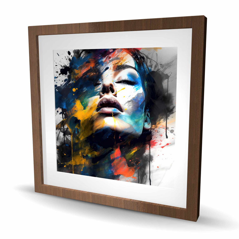 Painted Beauty - Bedroom Shapes Framed Matted Print Decor